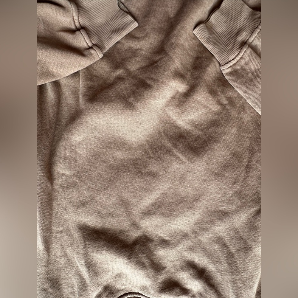 Zara Brown Oversized Sweatshirt Graphic Minimal Streetwear Pullover Sweater S - Picture 10 of 11
